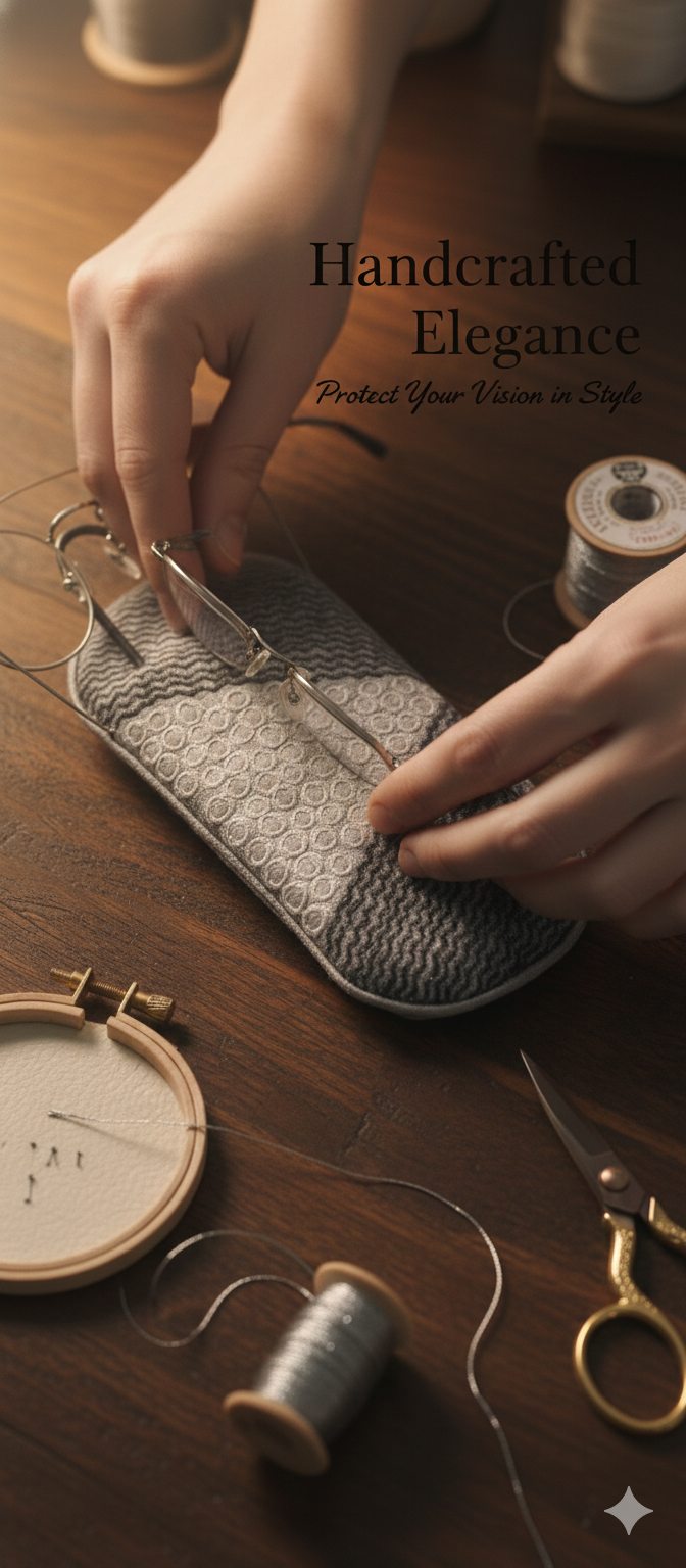 Kashmiri Artisy Hand Embroidery Specs Cover